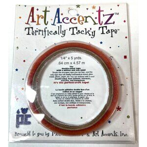 Art Accentz Terrifically Tacky Double-Sided Tape 1/4" X 5 Yards Strong Adhesive